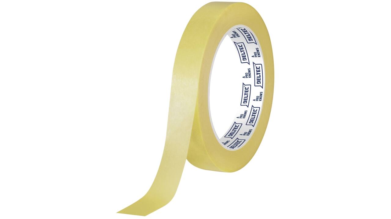 Deltec maskeertape 80 18mm x 50m (48 rollen)
