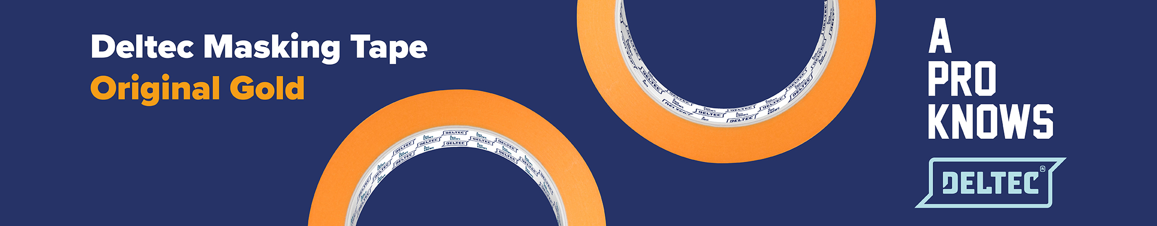 Free Sample - Header 2300x450px Deltec Masking Tape Original Gold - Free Sample